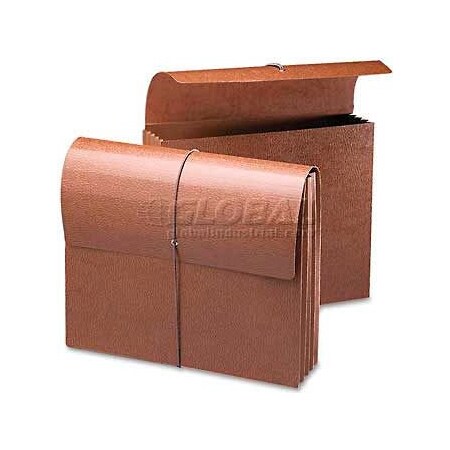 Smead Smead 3-1/2" Accordion Expansion Wallets, Letter, Leather-Like Redrope 71353